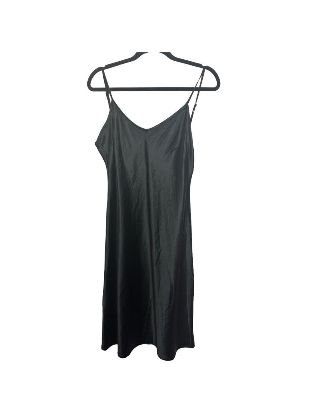 Olivaceous Polka Dot Smocked Waist Sheer Dress with Black Under Slip - Picture 4 of 14